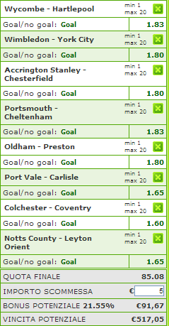 pronostici league one e two