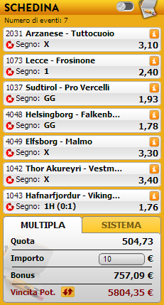 pronostici misti