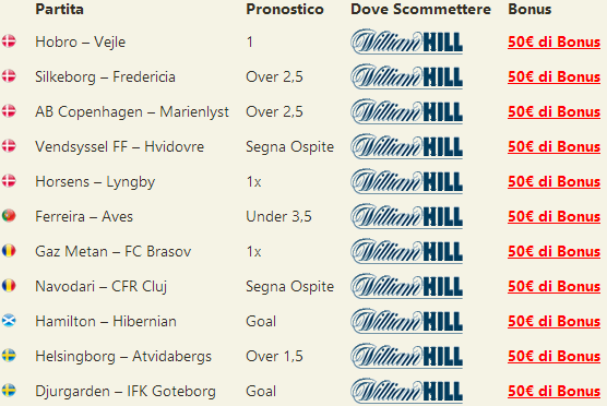 pronostici misti