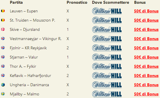 pronostici misti