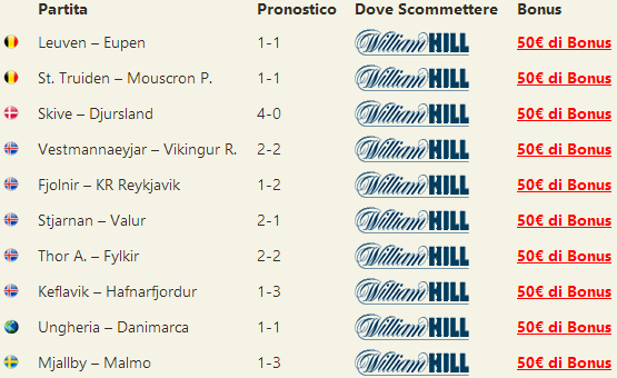 pronostici misti