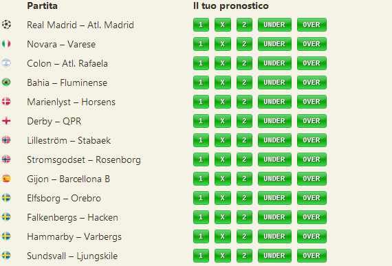 pronostici misti