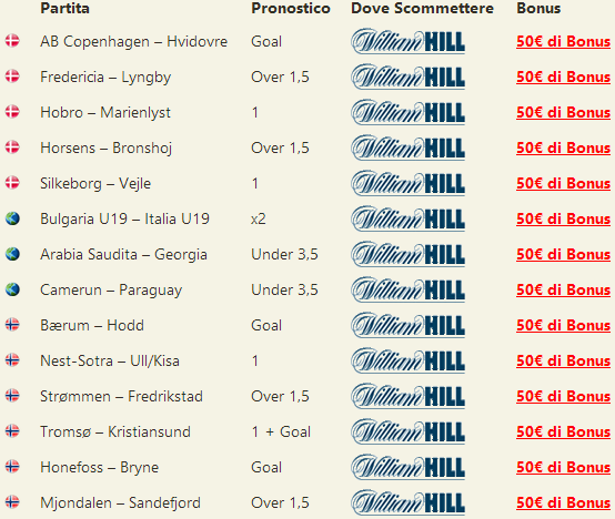 pronostici misti