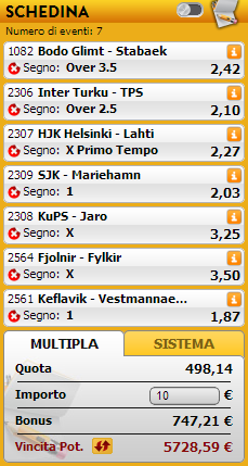 pronostici misti