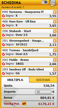 pronostici misti