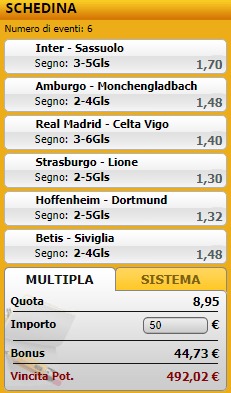 pronostici di oggi