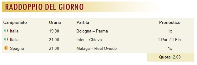 pronostici di oggi