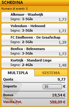 pronostici di oggi