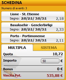 pronostici di oggi