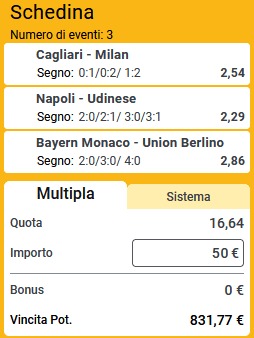 pronostici di oggi