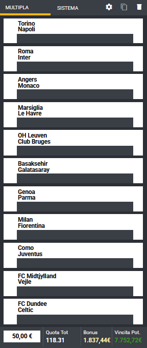 pronostici di oggi