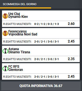 pronostici di oggi