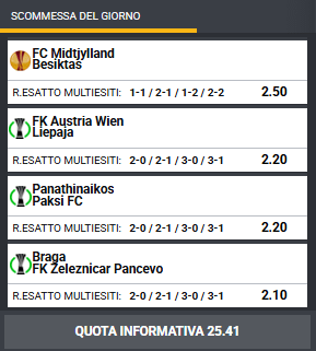 pronostici di oggi