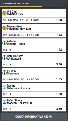 pronostici di oggi