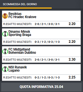 pronostici di oggi