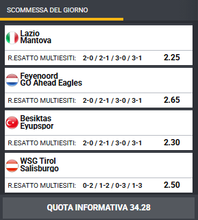 pronostici di oggi