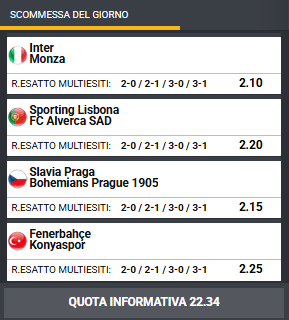 pronostici di oggi