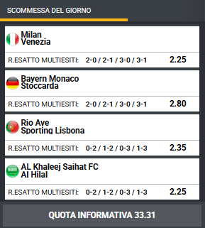pronostici di oggi