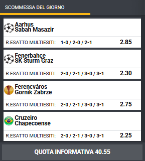 pronostici di oggi
