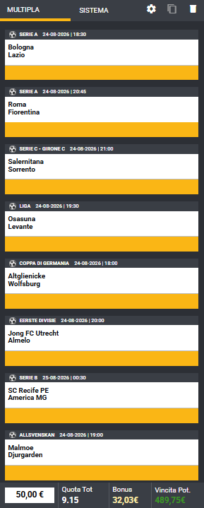 pronostici di oggi