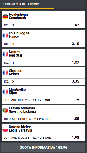 pronostici di oggi