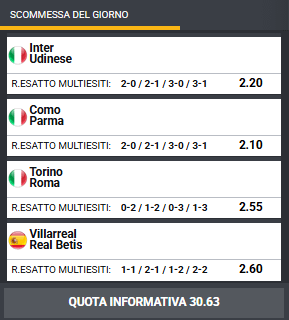 pronostici di oggi