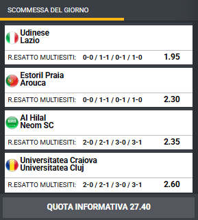 pronostici di oggi