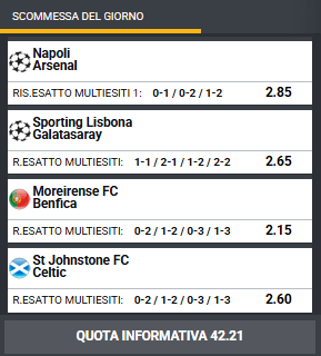 pronostici di oggi