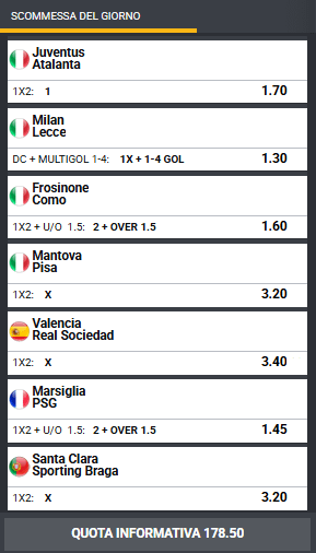 pronostici di oggi